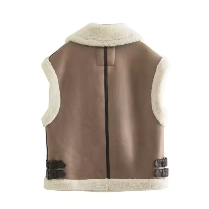 Naomi Tri-Color Zipper Vest