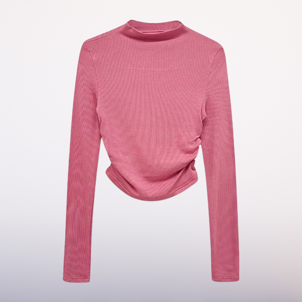 Odette Crop Turtleneck Top