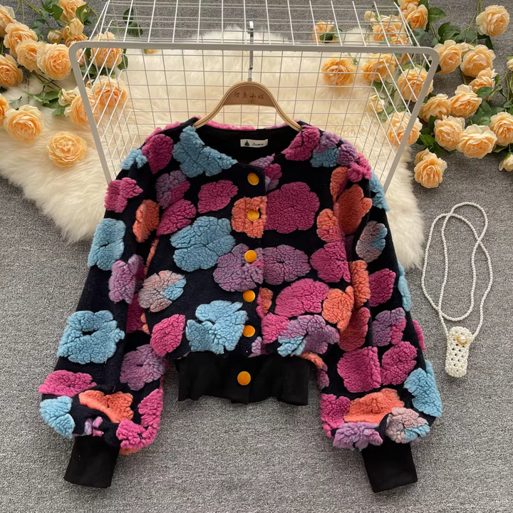 Piper Floral Teddy Cardigan