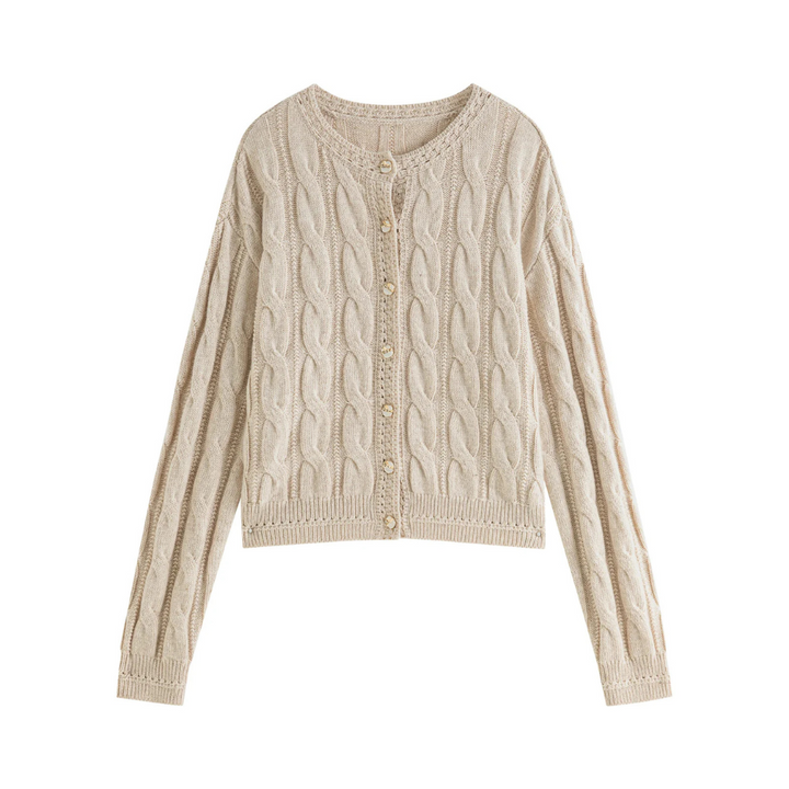 Primrose Button-Down Cable Knit Cardigan