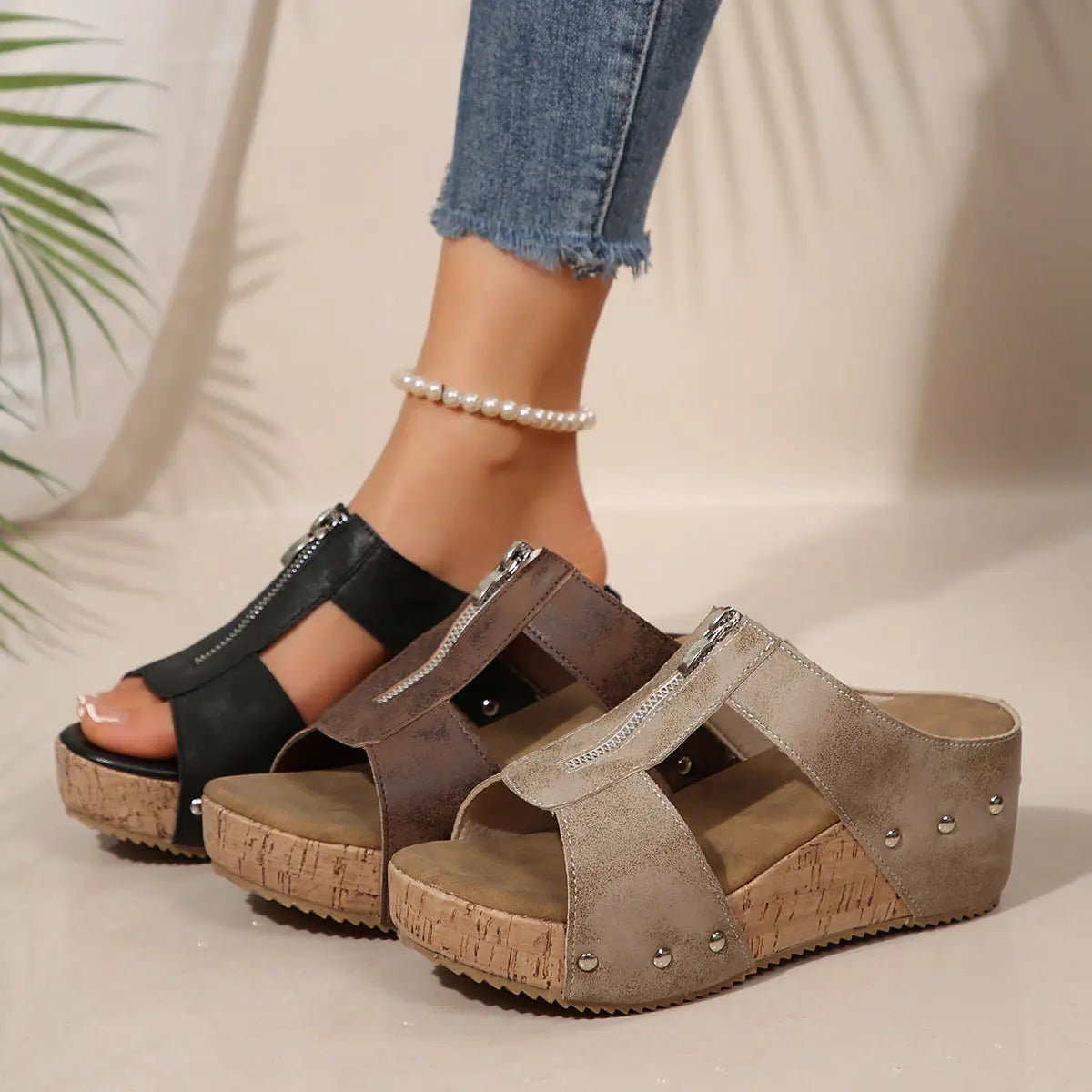 Lena Wedge Orthopedic Sandals Artisio