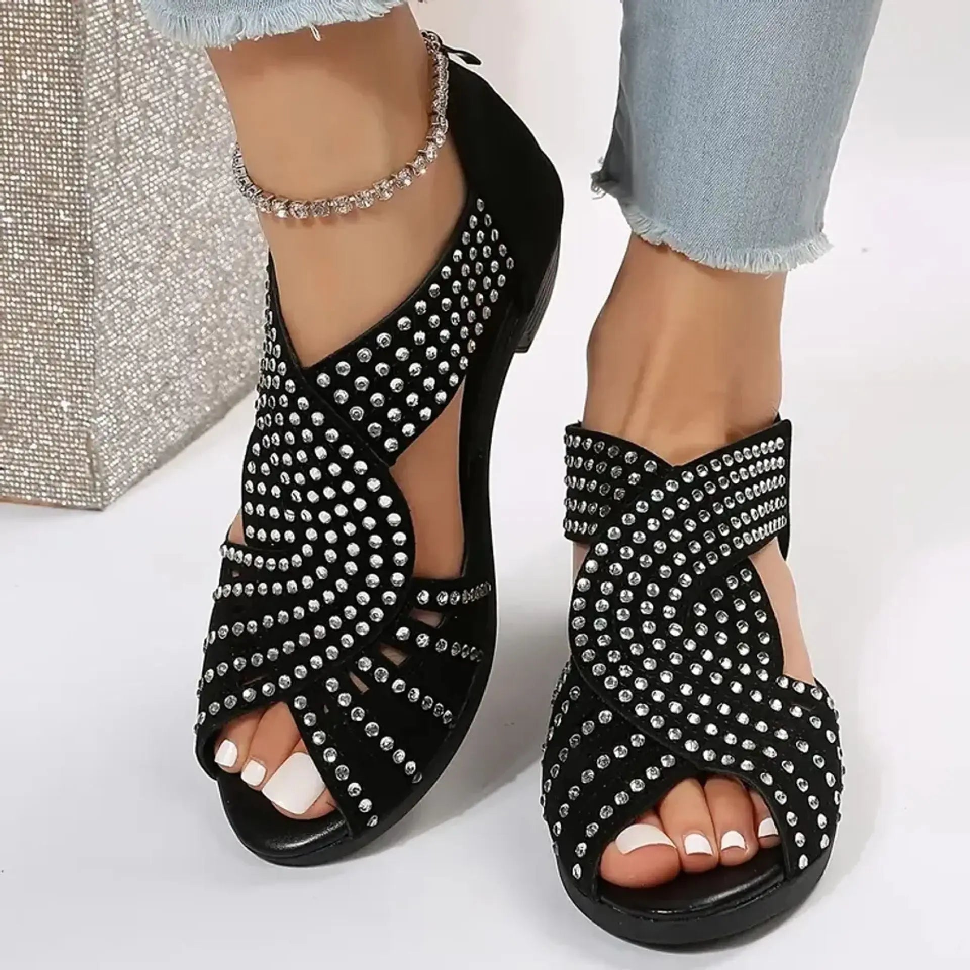 Nina Glitter Comfort Sandals Artisio