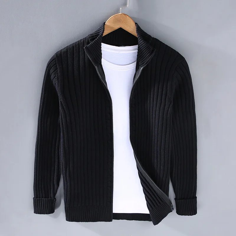 Aurelian Ribbed Zip Cardigan