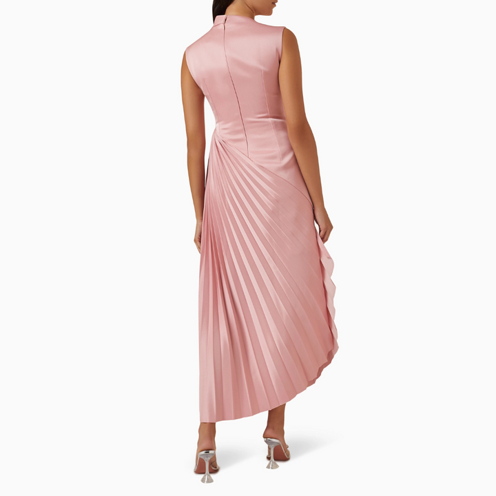 Sia Asymmetric Pleated Dress