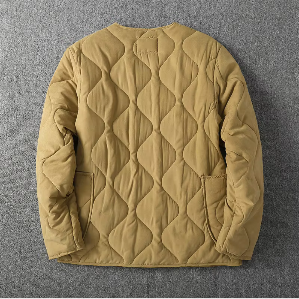 Simon Collarless Quilted Padded Jacket