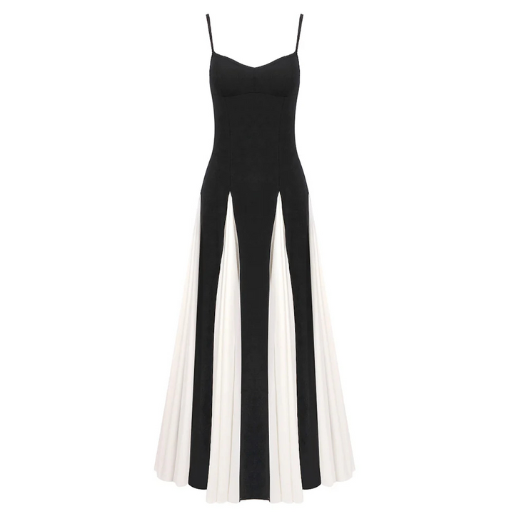 Sophia Black & White Maxi Dress