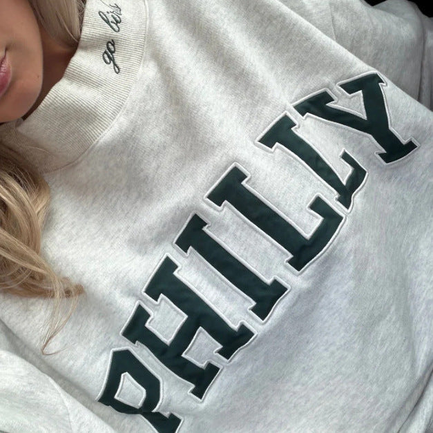 Women's Oversized Graphic Logo Sweatshirt - view 4 - Artisio