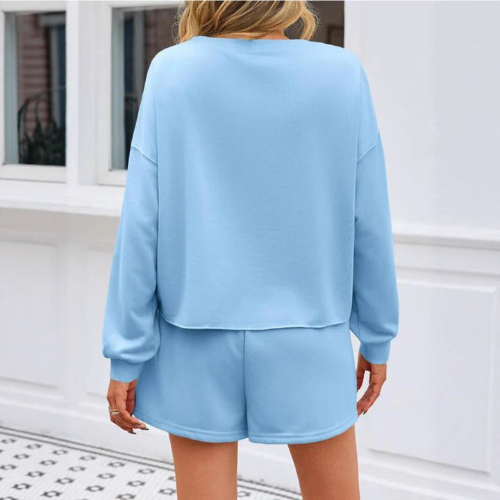 Women's Pearl Accent Sweatshirt Dress - view 3 - Artisio