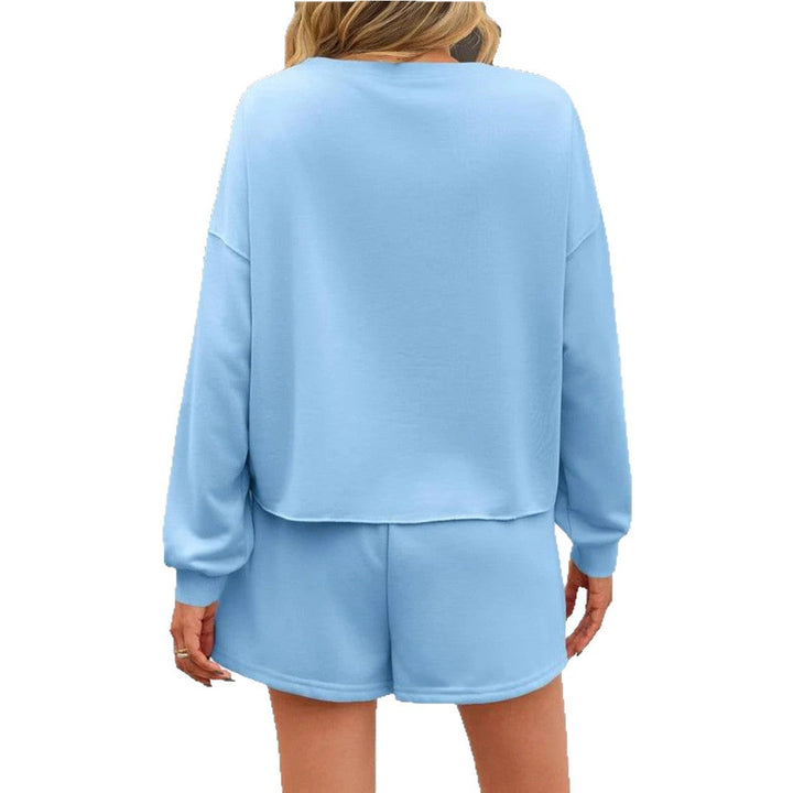 Women's Pearl Accent Sweatshirt Dress - view 6 - Artisio